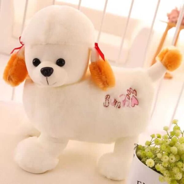 Be Mine Dog Stuffed Animal White, 30 Cm Soft Toy Stuffed Animal Plush Teddy Gift For Kids Girls Boys Love8014