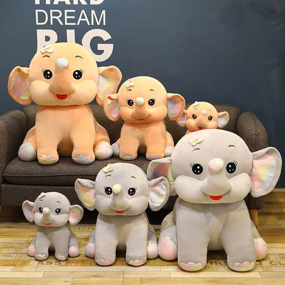 Butterfly Glitter Elephant Jungle Animal Soft Toy Stuffed Animal Plush Teddy Gift For Kids Girls Boys Love7522
