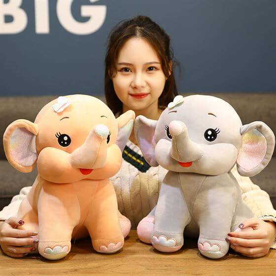 Butterfly Glitter Elephant Jungle Animal Soft Toy Stuffed Animal Plush Teddy Gift For Kids Girls Boys Love7519