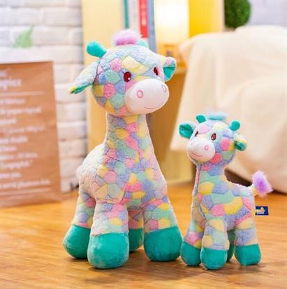 Colorful Giraffe Plush Toy Soft Toy Stuffed Animal Plush Teddy Gift For Kids Girls Boys Love3137