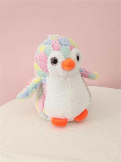 Colorful Fur Penguin Soft Toy Multicolor Product, 30 Cm Soft Toy Stuffed Animal Plush Teddy Gift For Kids Girls Boys Love7028