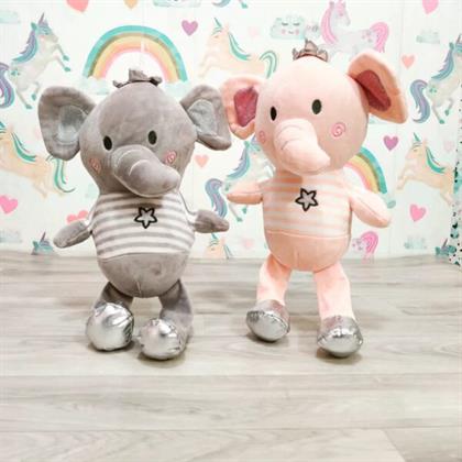 Crown King Elephant Soft Toy Soft Toy Stuffed Animal Plush Teddy Gift For Kids Girls Boys Love3245