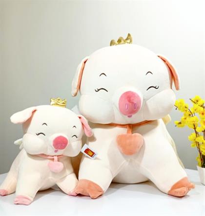 Crown Pig Soft Toy Stuffed Animal Plush Teddy Gift For Kids Girls Boys Love6660