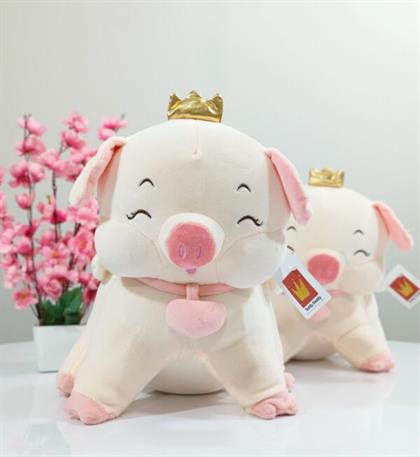 Crown Pig Soft Toy Stuffed Animal Plush Teddy Gift For Kids Girls Boys Love6664