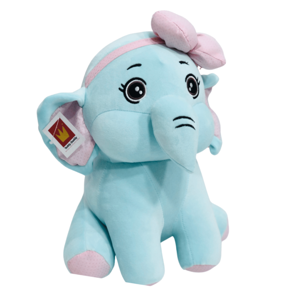 Ellie Elephant Stuffed Animal Soft Toy Light Blue, 40 Cm Soft Toy Stuffed Animal Plush Teddy Gift For Kids Girls Boys Love9335