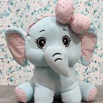 Ellie Elephant Stuffed Animal Soft Toy Light Blue, 50 Cm Soft Toy Stuffed Animal Plush Teddy Gift For Kids Girls Boys Love4592