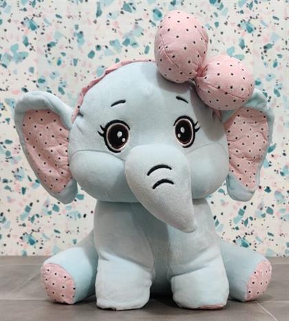 Ellie Elephant Stuffed Animal Soft Toy Light Blue, 50 Cm Soft Toy Stuffed Animal Plush Teddy Gift For Kids Girls Boys Love4592