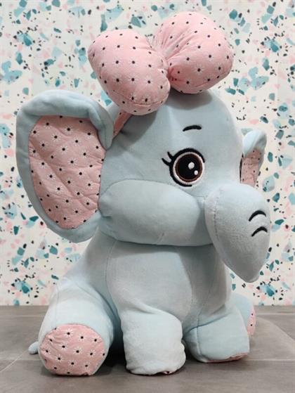 Ellie Elephant Stuffed Animal Soft Toy Light Blue, 50 Cm Soft Toy Stuffed Animal Plush Teddy Gift For Kids Girls Boys Love4591