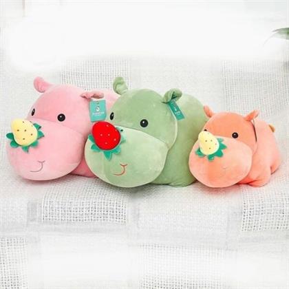 Fruit Hippo Teddy Soft Toy Stuffed Animal Plush Teddy Gift For Kids Girls Boys Love7034