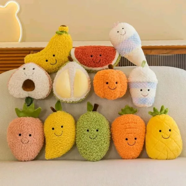 Fruits Wollen Carrot Plush For Babies Soft Toy Stuffed Animal Plush Teddy Gift For Kids Girls Boys Love8835