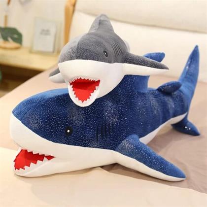Glitter Shark Soft Toy Stuffed Animal Plush Teddy Gift For Kids Girls Boys Love3362