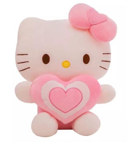 Heart Kitty Soft Toy Stuffed Animal Plush Teddy Gift For Kids Girls Boys Love4188