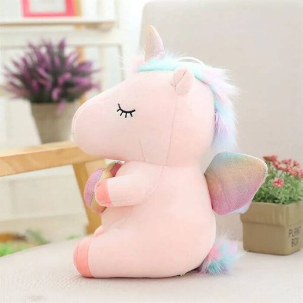 Heart Unicorn Soft Toy White, 35 Cm Soft Toy Stuffed Animal Plush Teddy Gift For Kids Girls Boys Love7557