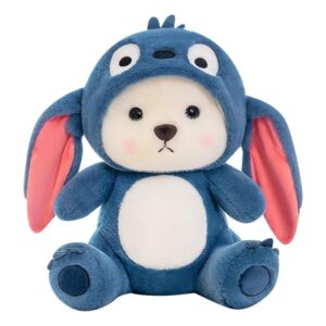 Hoddy Bear Premium Teddy Trendy Blue, 45 Cm Soft Toy Stuffed Animal Plush Teddy Gift For Kids Girls Boys Love10101