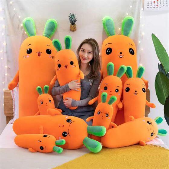 Hug Pillow Carrot Plush Soft Toy Stuffed Animal Plush Teddy Gift For Kids Girls Boys Love7534