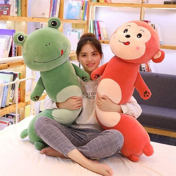 Hug Pillow Monkey Plush Soft Toy Stuffed Animal Plush Teddy Gift For Kids Girls Boys Love7546