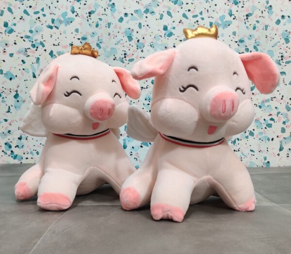 Crown Pig Soft Toy Stuffed Animal Plush Teddy Gift For Kids Girls Boys Love7400