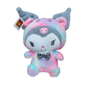 Kawai Kuromi Teddy With Bow Soft Toy Stuffed Animal Plush Teddy Gift For Kids Girls Boys Love9311