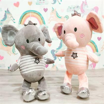 Lady Elephant Pink Stuffed Animal Soft Toy Soft Toy Stuffed Animal Plush Teddy Gift For Kids Girls Boys Love3509