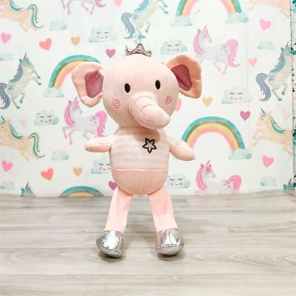 Lady Elephant Pink Stuffed Animal Soft Toy Soft Toy Stuffed Animal Plush Teddy Gift For Kids Girls Boys Love3508