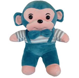 Monkey Teddy Soft Toy Blue, 30 Cm Soft Toy Stuffed Animal Plush Teddy Gift For Kids Girls Boys Love5378