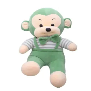 Monkey Teddy Soft Toy Green, 35 Cm Soft Toy Stuffed Animal Plush Teddy Gift For Kids Girls Boys Love8944