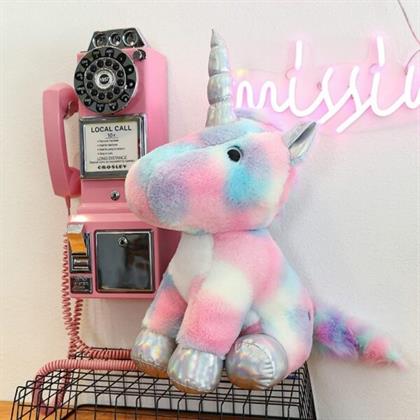 Multicolor Unicorn Soft Toy Stuffed Animal Plush Teddy Gift For Kids Girls Boys Love4369