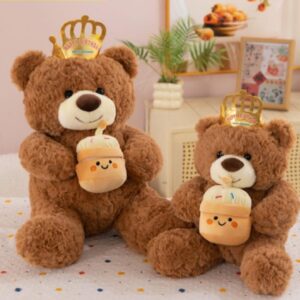 Crown Happy Birthday Music Teddy Bear