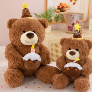 Cap Happy Birthday Music Teddy Bear