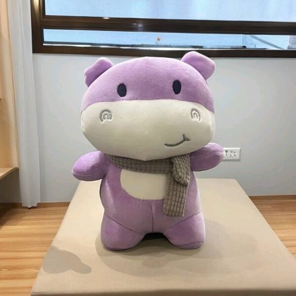 Scarf Hippo Baby Plush Soft Toy Stuffed Animal Plush Teddy Gift For Kids Girls Boys Love8994