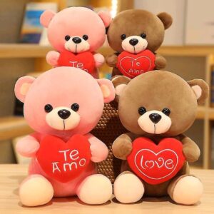 Heart Teddy Soft Toy Soft Toy Stuffed Animal Plush Teddy Gift For Kids Girls Boys Love8874