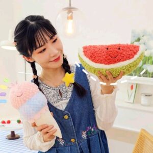 Fruits Wollen Watermelon Plush For Babies Soft Toy Stuffed Animal Plush Teddy Gift For Kids Girls Boys Love8844