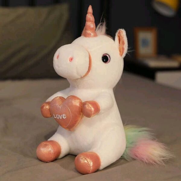 Heart Unicorn Pony For Girls And Boys Soft Toy Stuffed Animal Plush Teddy Gift For Kids Girls Boys Love8882