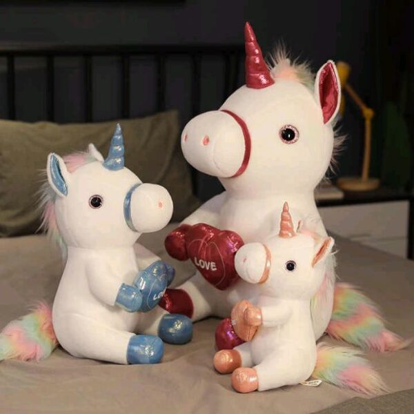 Heart Unicorn Pony For Girls And Boys Soft Toy Stuffed Animal Plush Teddy Gift For Kids Girls Boys Love8883