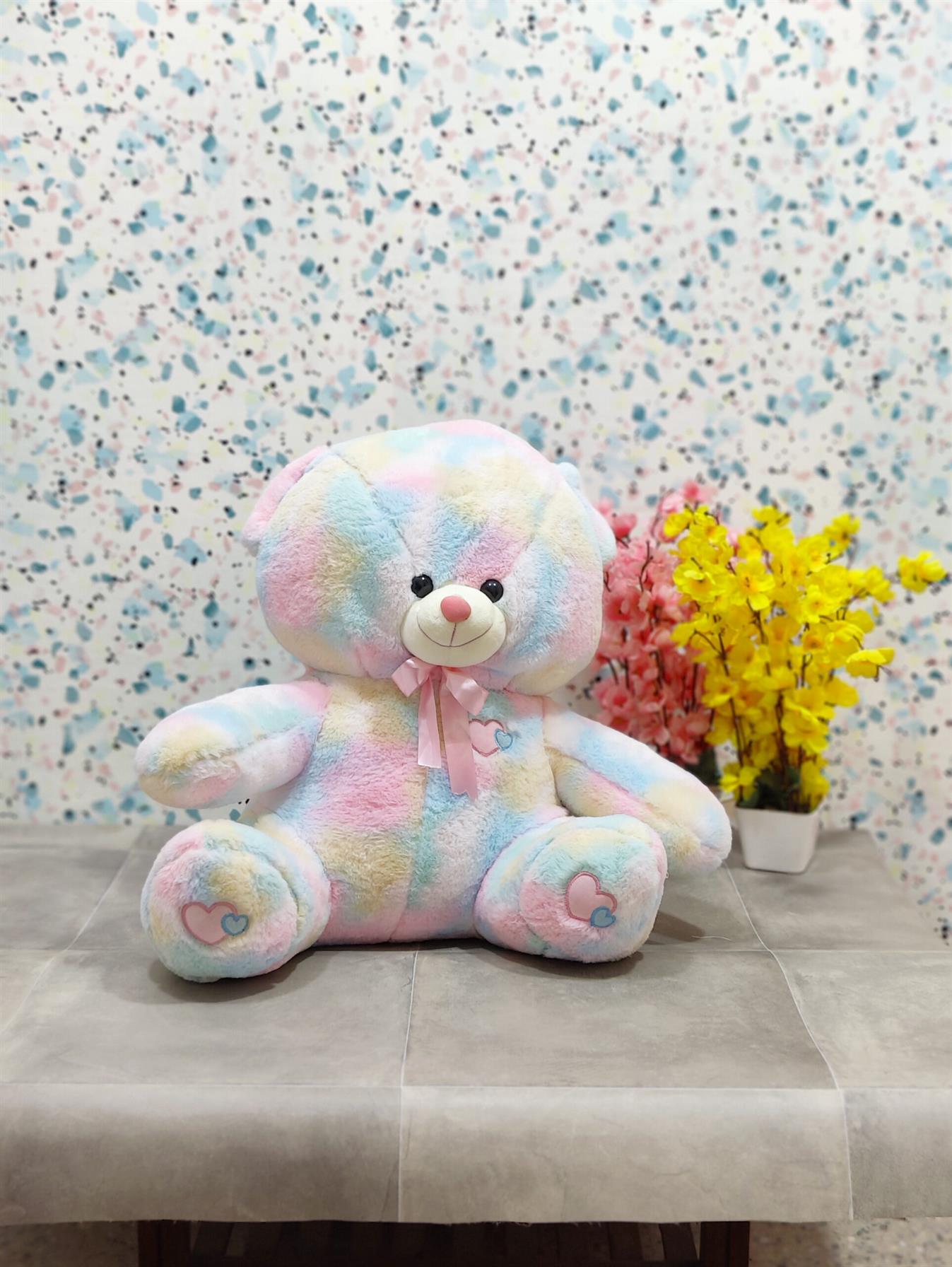 Rainbow Teddy Bear Soft Toy Stuffed Animal Plush Teddy Gift For Kids Girls Boys Love4103