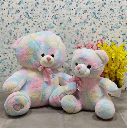 Rainbow Teddy Bear Soft Toy Stuffed Animal Plush Teddy Gift For Kids Girls Boys Love4105