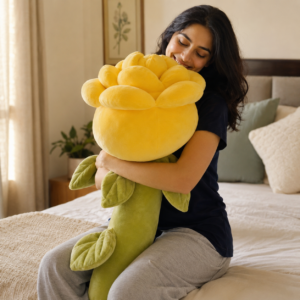 Rose Flower PLush – Yellow, 75 CM