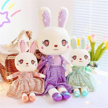 School Dress Rabbit Doll Soft Toy Stuffed Animal Plush Teddy Gift For Kids Girls Boys Love6963