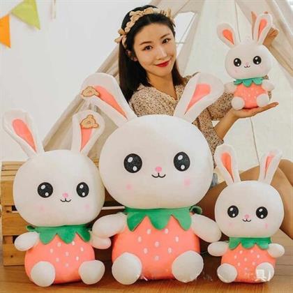 Sitting Fruit Dress Rabbit Soft Toy Stuffed Animal Plush Teddy Gift For Kids Girls Boys Love4458