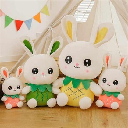 Sitting Fruit Dress Rabbit Soft Toy Stuffed Animal Plush Teddy Gift For Kids Girls Boys Love4457