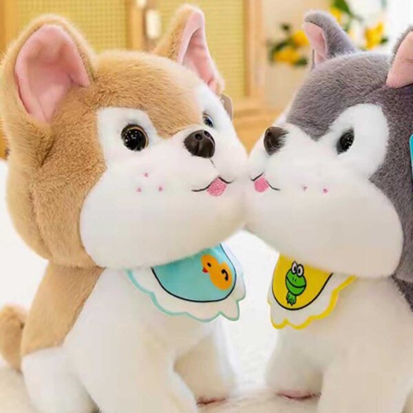 Sitting Husky Dog Pet Animal Plush Soft Toy Stuffed Animal Plush Teddy Gift For Kids Girls Boys Love7964