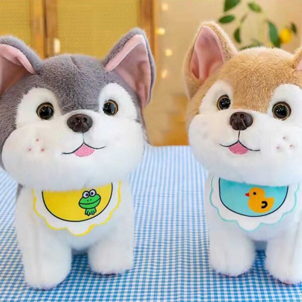 Sitting Husky Dog Pet Animal Plush Soft Toy Stuffed Animal Plush Teddy Gift For Kids Girls Boys Love7965