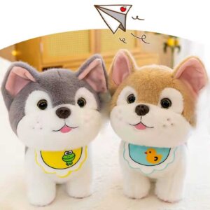 Sitting Husky Dog Pet Animal Plush Soft Toy Stuffed Animal Plush Teddy Gift For Kids Girls Boys Love7956