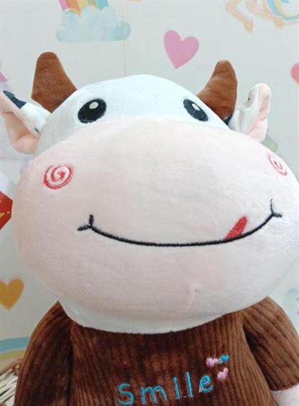Smily Standing Cow Soft Toy Soft Toy Stuffed Animal Plush Teddy Gift For Kids Girls Boys Love6442