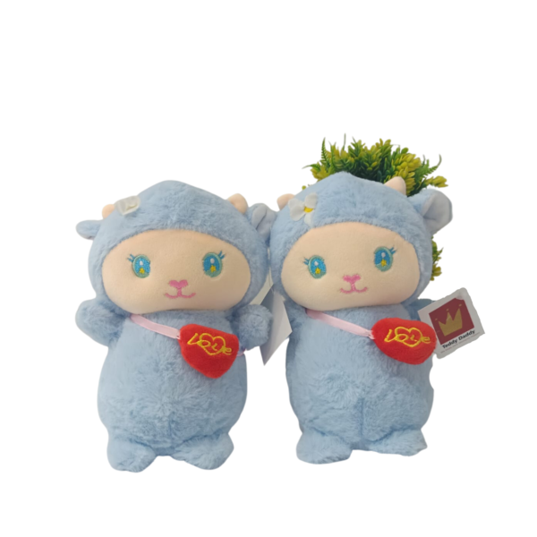 Love Sheep Cuddly Pet Soft Toy Light Blue, 25 Cm Soft Toy Stuffed Animal Plush Teddy Gift For Kids Girls Boys Love8277