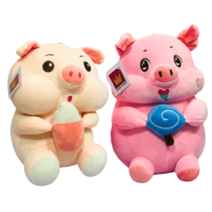Pig Buddies Soft Toys with Bottle and Candy